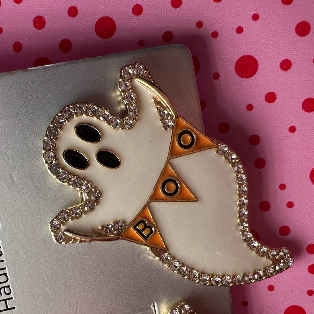 - BaubleBar Spooky Sweetie Ghost post earrings NWT - Picture 4 of 5
